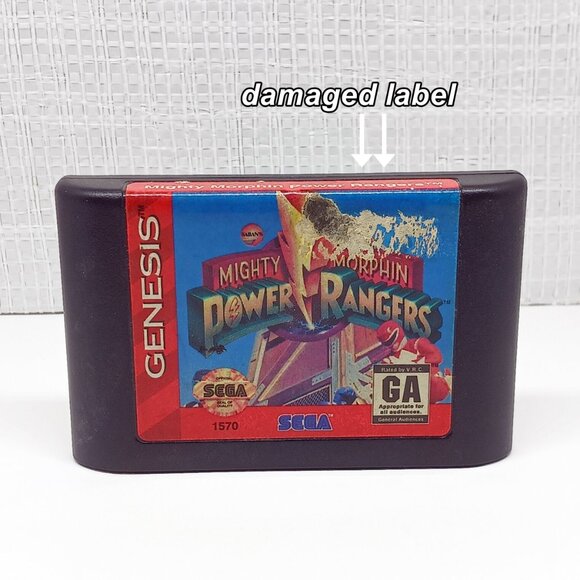 Sega Genesis Mighty Morphin Power Rangers, cart only, Tested. Works. - Picture 1 of 3